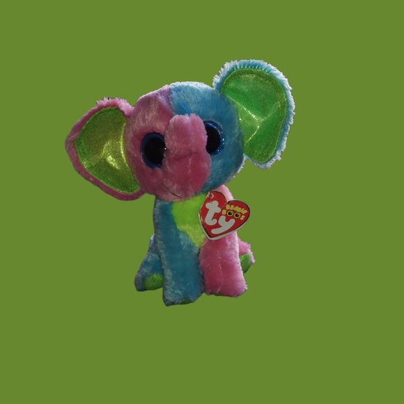 Ty's Beanie Boos Justice Exclusive Elfie the Elephant - Picture 1 of 4